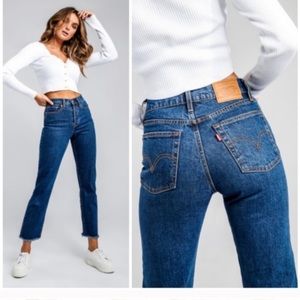Levi’s Wedgie high rise button fly